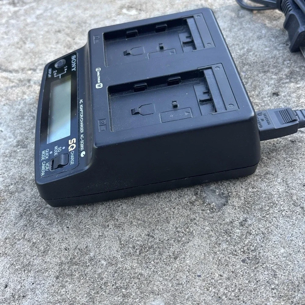 Sony AC Power Adapter Dual Battery Charger AC-SQ950 OEM Tested